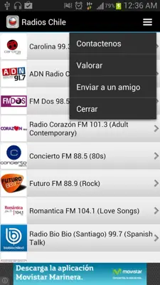 Radios Chile android App screenshot 1